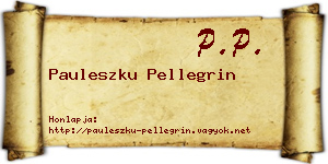 Pauleszku Pellegrin névjegykártya